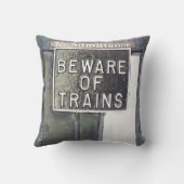 鉄道駅 クッション (裏面)