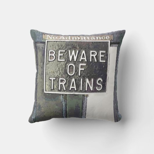 鉄道駅 クッション (裏面)