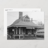 鉄道駅、グラッドストーン、ニュージャージー州ヴィンテージ ポストカード (正面/裏面)