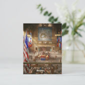 鉄道駅 – シカゴIll – 私たちのために1943 ポストカード (スタンド正面)