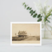 鉄道駅、スキルマン、モンゴメリー、NJヴィンテージ ポストカード (スタンド正面)