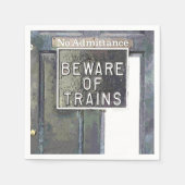 鉄道駅 スタンダードカクテルナプキン (正面)