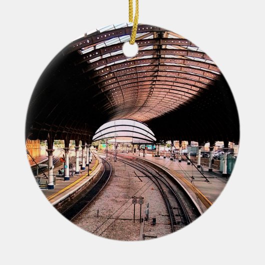 鉄道駅 セラミックオーナメント (正面)