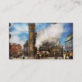 鉄道駅 – ボストン&メイン鉄道区1910 名刺 (裏面)