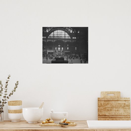 鉄道駅 ポスター (キッチン)