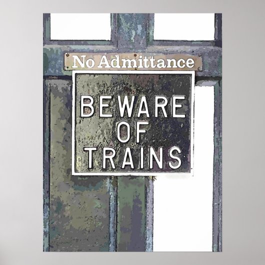 鉄道駅 ポスター (正面)