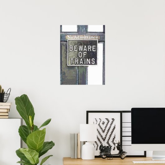 鉄道駅 ポスター (ホームオフィス)