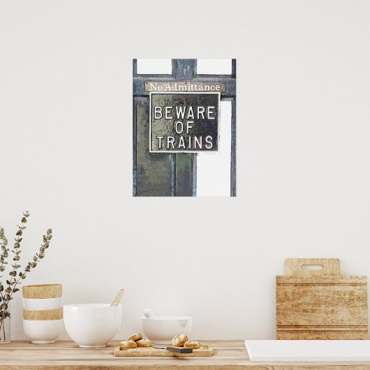 鉄道駅 ポスター (キッチン)