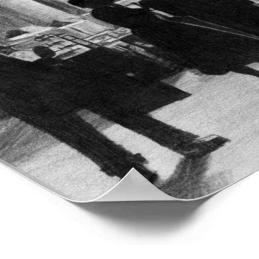 鉄道駅 ポスター (角)