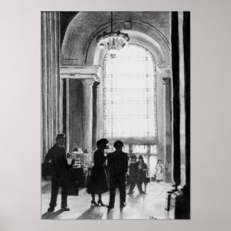 鉄道駅 ポスター