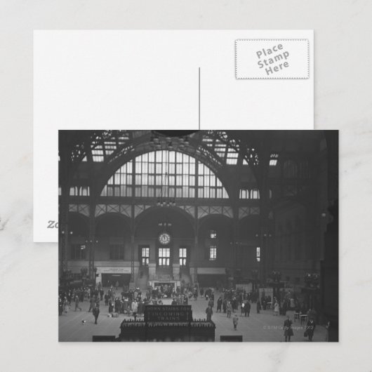 鉄道駅 ポストカード (正面/裏面)