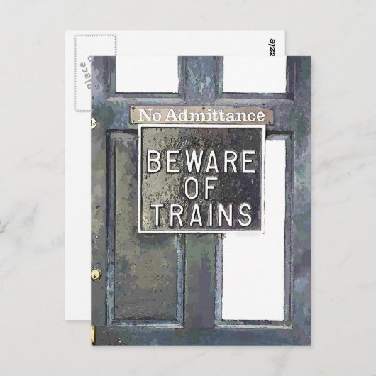 鉄道駅 ポストカード (正面/裏面)