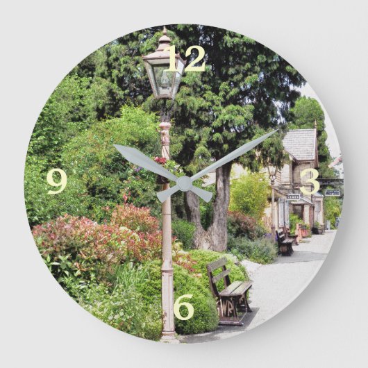 鉄道駅 ラージ壁時計 (正面)