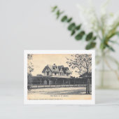 鉄道駅、レッドバンク、ニュージャージー州ヴィンテージ ポストカード (スタンド正面)