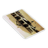 鉄道駅、ロングビーチ、ロングアイランド、NYヴィンテージ マグネット (右側)