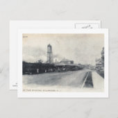 鉄道駅、ワイルドウッド、ニュージャージーヴィンテージ ポストカード (正面/裏面)