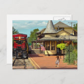 鉄道駅 – 常に希望がある ポストカード (正面/裏面)