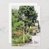 鉄道駅 招待状 (正面/裏面)