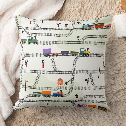 鉄道 クッション (ブランケット)