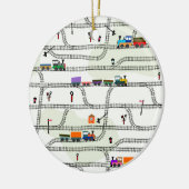 鉄道 セラミックオーナメント (左)