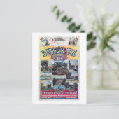 鉄道、ダケリー航路、英国ヴィンテージ ポストカード (スタンド正面)