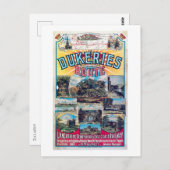 鉄道、ダケリー航路、英国ヴィンテージ ポストカード (正面/裏面)