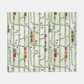 鉄道 フリースブランケット (正面(横))