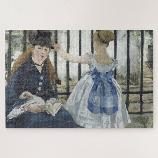 鉄道 – マネ印象派絵画の芸術 ジグソーパズル (横)