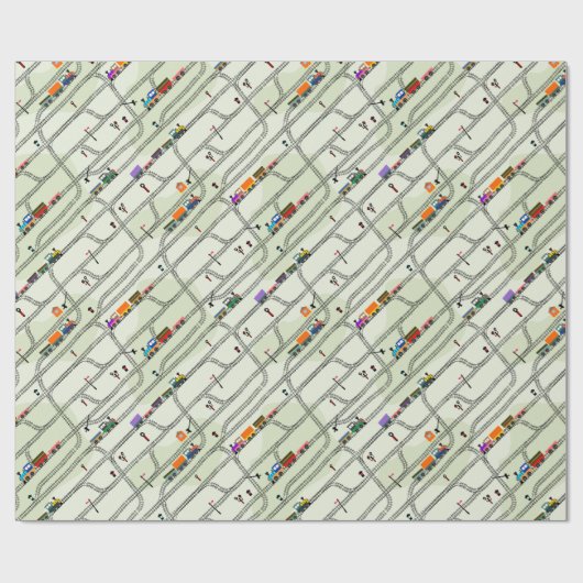 鉄道 ラッピングペーパー (フラット)