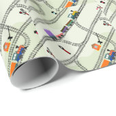 鉄道 ラッピングペーパー (ロールコーナー)