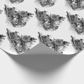 鉄道 ラッピングペーパー (角)