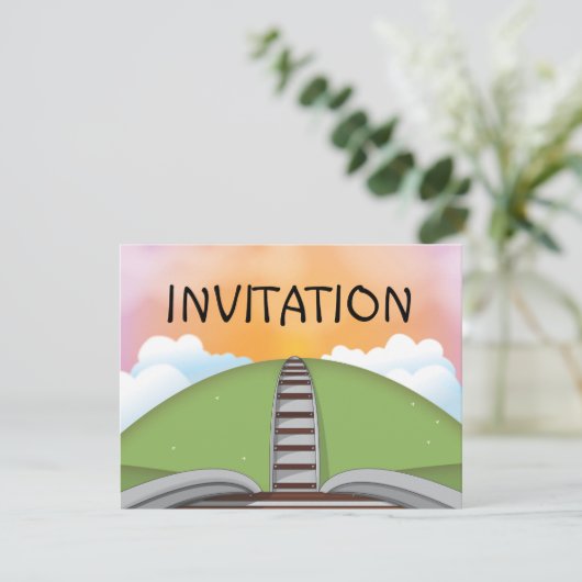 鉄道 招待状 (スタンド正面)