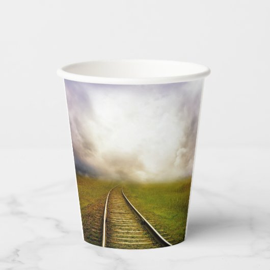 鉄道 紙コップ (正面)