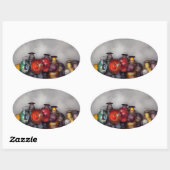 鉄道 – 鉄道灯篭のコレクション 楕円形シール (シート)