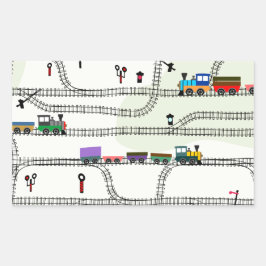 鉄道 長方形シール