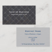 鉄金属グリル格子枠組み建築 名刺 (正面/裏面)