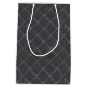 鉄金属ダイヤモンドパターン ミディアムペーパーバッグ (裏面)