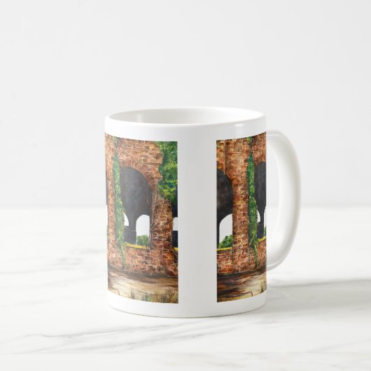 鉄鋳物場のアーチ コーヒーマグカップ (正面右)