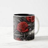 鉄鋼とバラ014 ツートーンマグカップ (正面右)