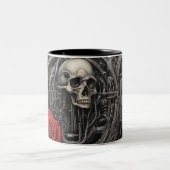 鉄鋼とバラ022 ツートーンマグカップ (中央)