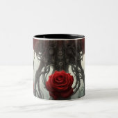 鉄鋼とバラ028 ツートーンマグカップ (中央)