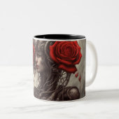 鉄鋼とバラ029 ツートーンマグカップ (正面右)