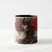 鉄鋼とバラ029 ツートーンマグカップ (中央)