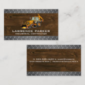 鉄鋼と木材 | ブルドーザー 名刺 (正面/裏面)