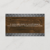 鉄鋼と木材 | 建築機器 名刺 (裏面)