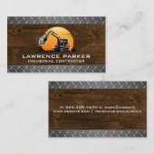 鉄鋼と木材 | 建築機器 名刺 (正面/裏面)