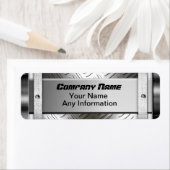 鉄鋼ダイヤモンドパターンメタルラベル ラベル (インサイチュ)