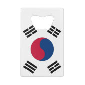 鉄鋼ボトルオープナー(韓国国旗) クレジットカード栓抜き (裏面)