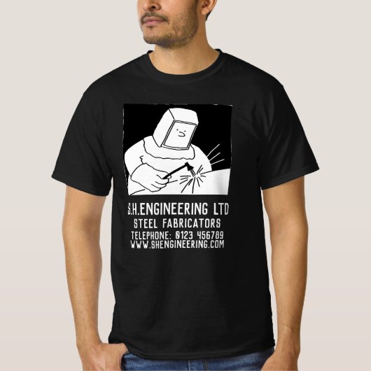 鉄鋼製作または鉄鋼加工業者 Tシャツ (正面)