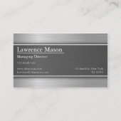 鉄鋼/アルミニウム効果名刺 名刺 (裏面)